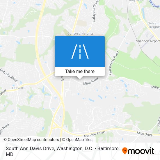 South Ann Davis Drive map