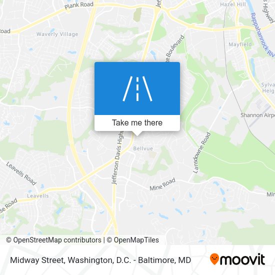 Midway Street map