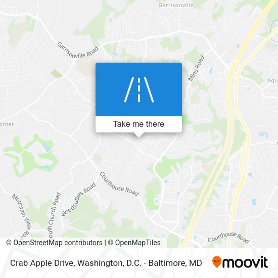 Crab Apple Drive map
