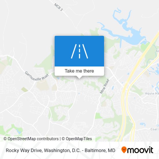 Rocky Way Drive map