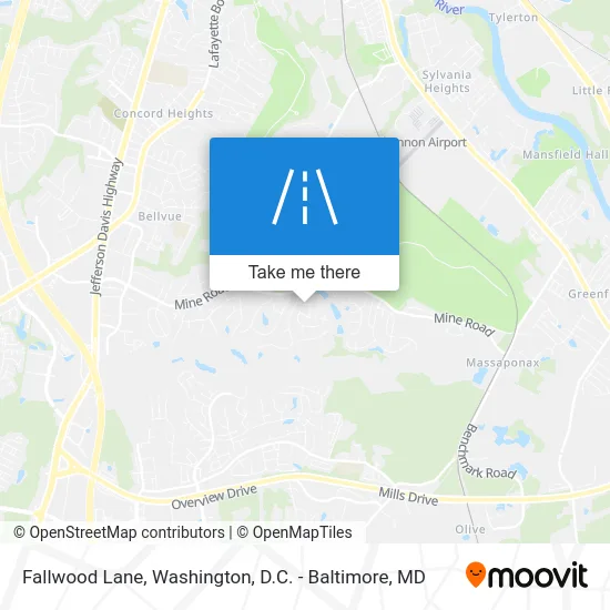 Fallwood Lane map