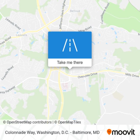 Colonnade Way map