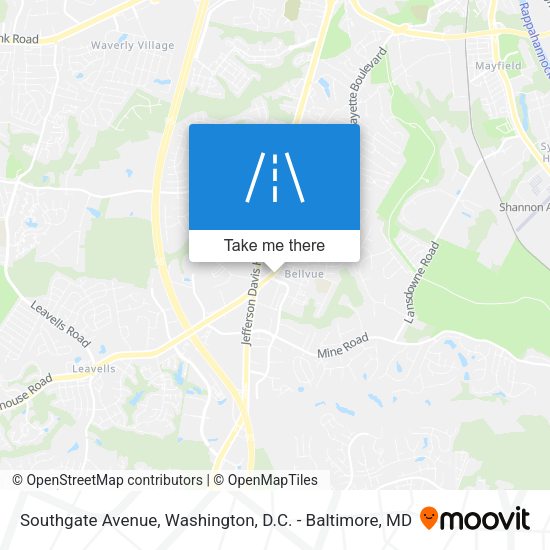 Southgate Avenue map