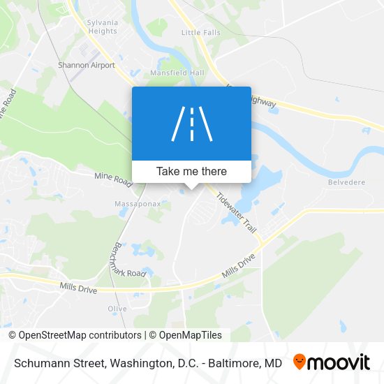 Mapa de Schumann Street