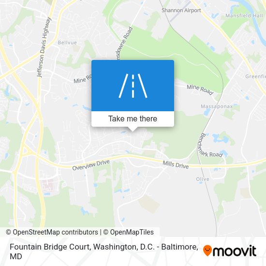 Mapa de Fountain Bridge Court