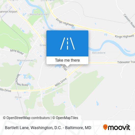 Mapa de Bartlett Lane