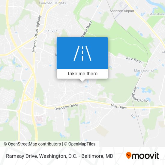 Mapa de Ramsay Drive
