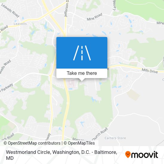 Mapa de Westmorland Circle