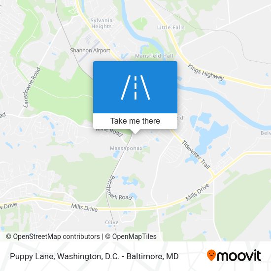 Puppy Lane map