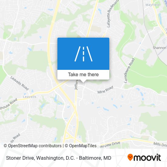 Stoner Drive map