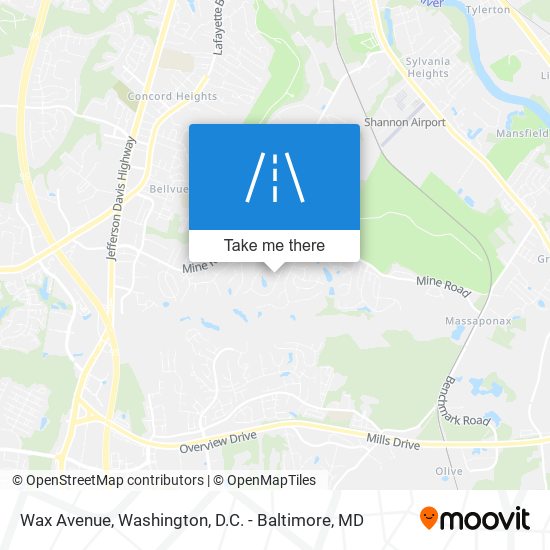 Wax Avenue map
