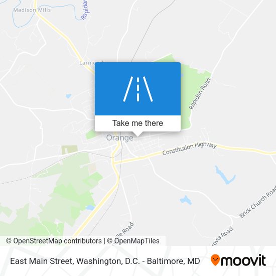 Mapa de East Main Street