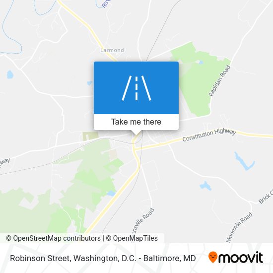 Robinson Street map