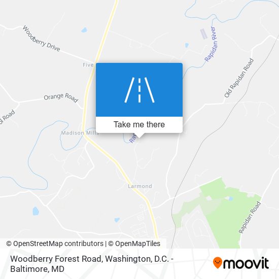 Mapa de Woodberry Forest Road