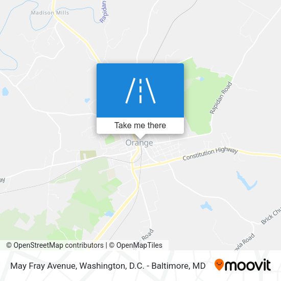 May Fray Avenue map