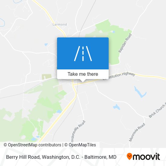 Berry Hill Road map