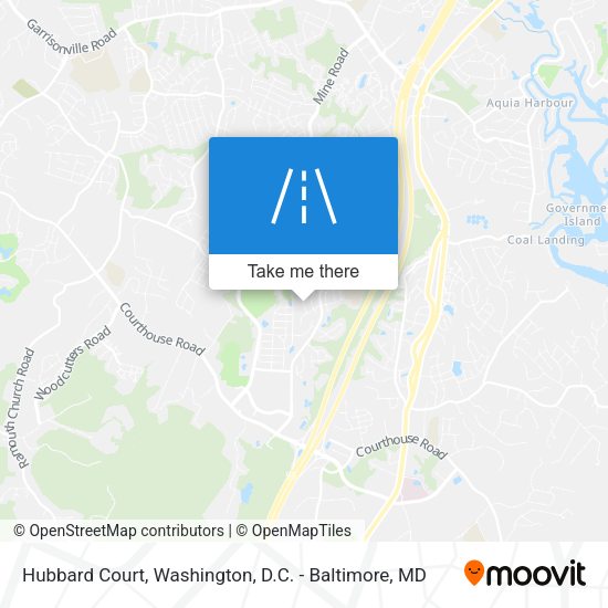 Hubbard Court map