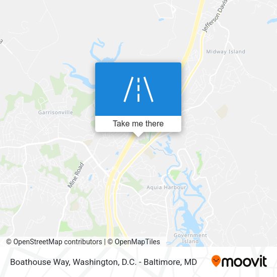 Boathouse Way map
