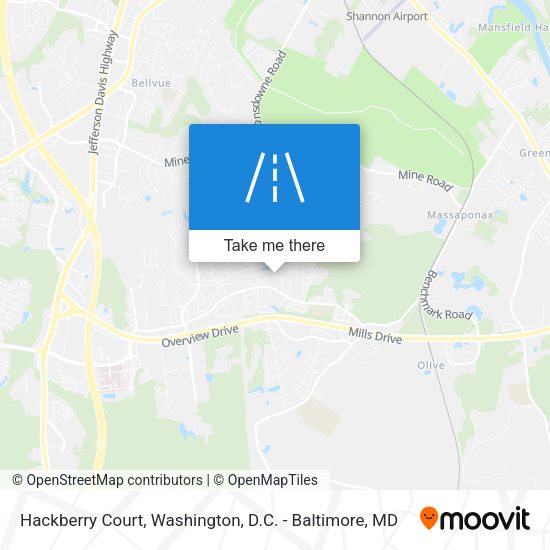 Hackberry Court map