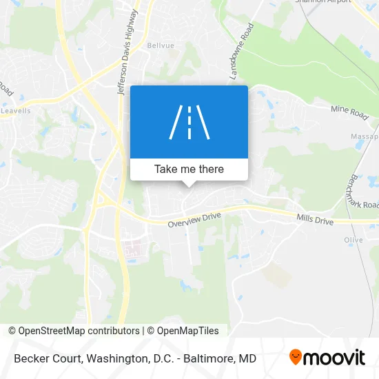 Becker Court map