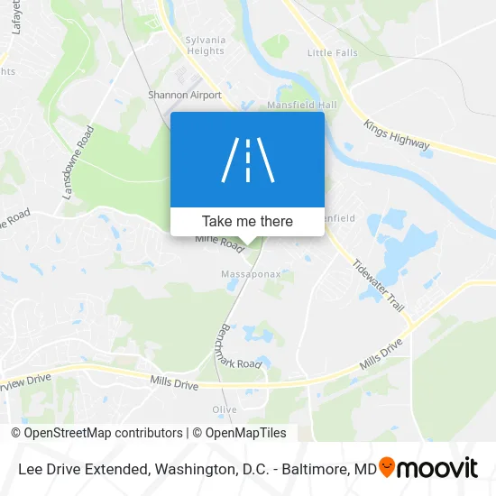 Lee Drive Extended map