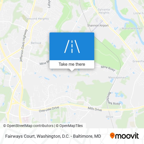 Mapa de Fairways Court