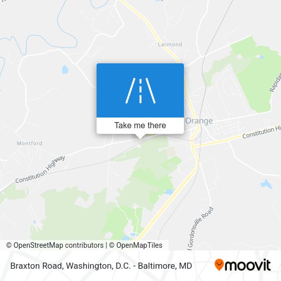 Braxton Road map