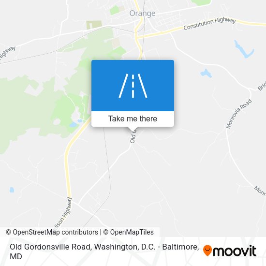 Old Gordonsville Road map