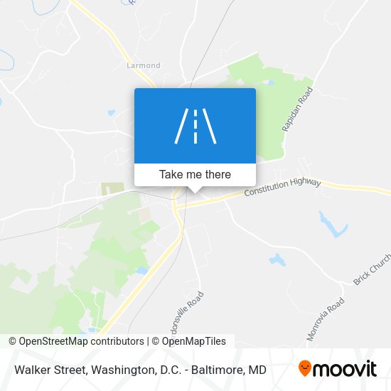Walker Street map