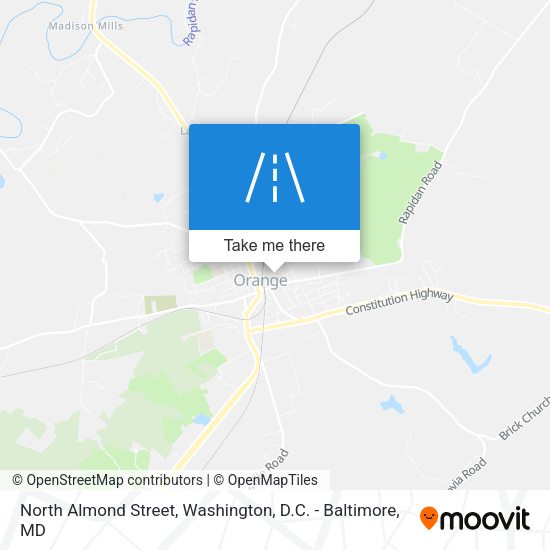 North Almond Street map