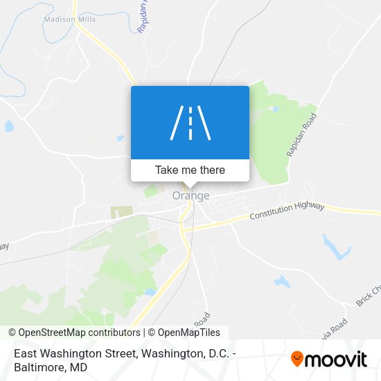 East Washington Street map