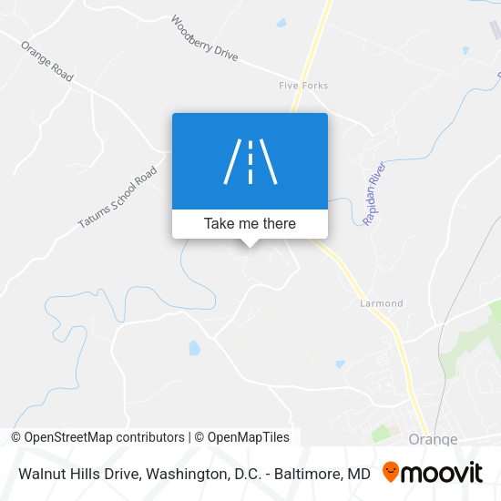 Walnut Hills Drive map