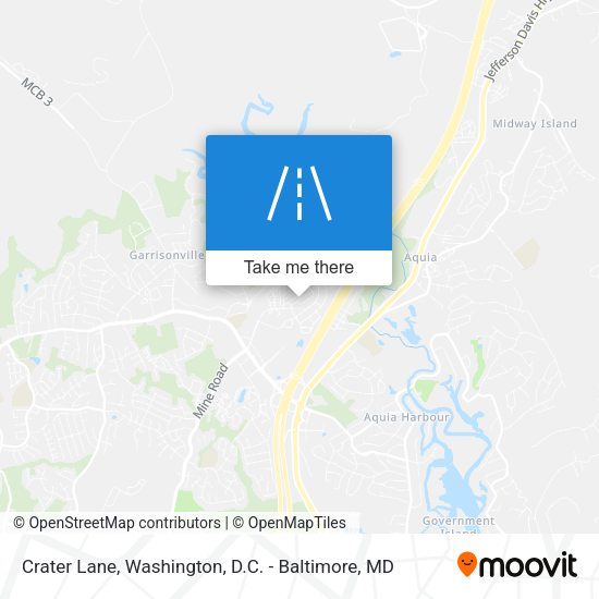 Crater Lane map
