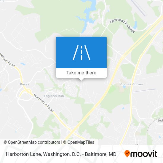 Harborton Lane map
