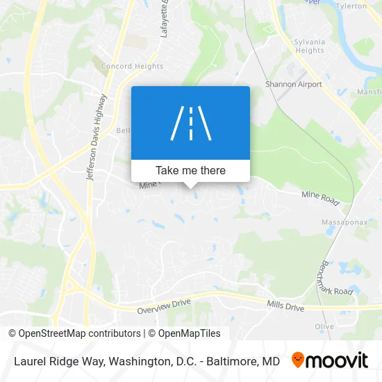 Laurel Ridge Way map