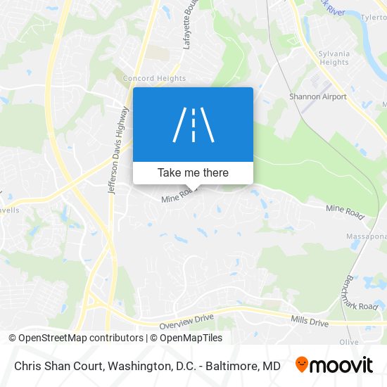 Chris Shan Court map
