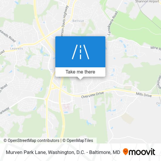Murven Park Lane map