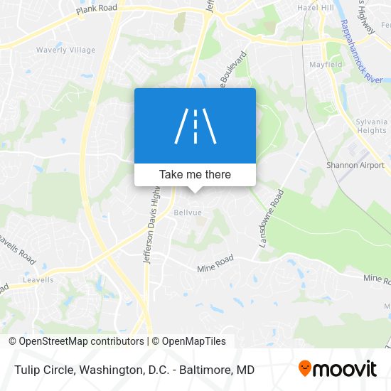 Tulip Circle map