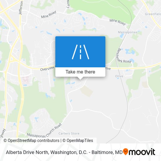 Alberta Drive North map