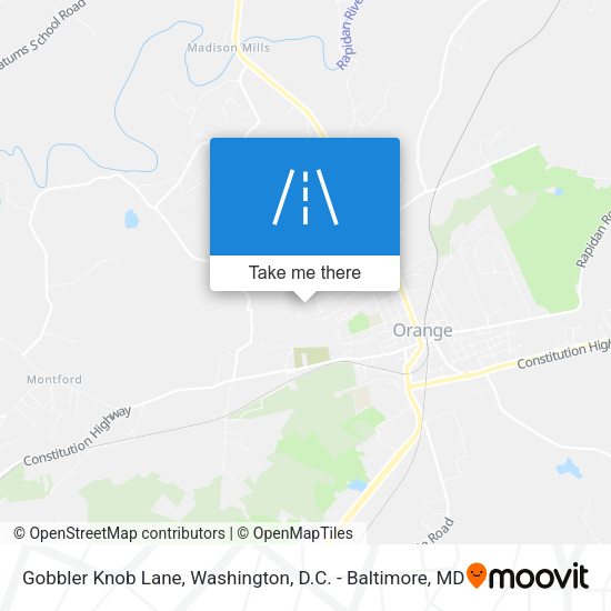 Gobbler Knob Lane map
