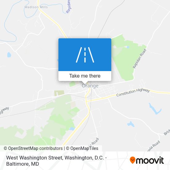 West Washington Street map