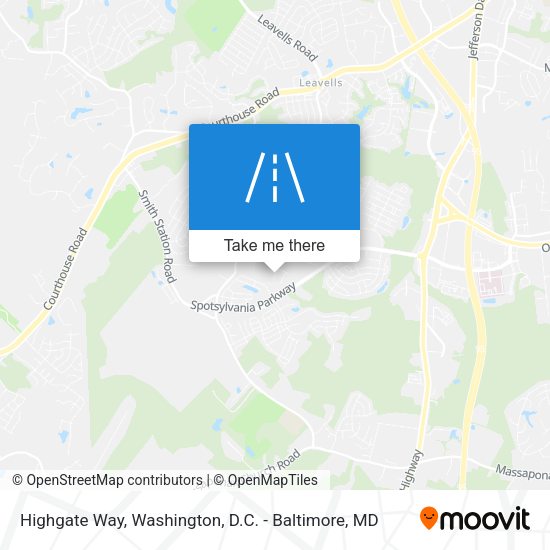 Highgate Way map