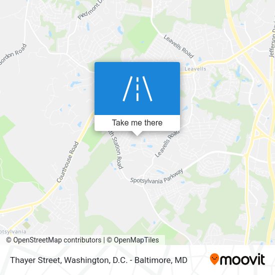 Thayer Street map