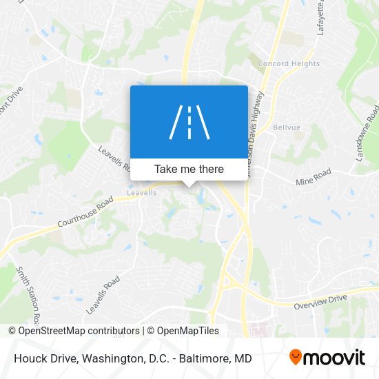 Houck Drive map