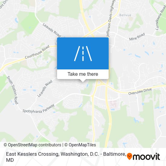 East Kesslers Crossing map