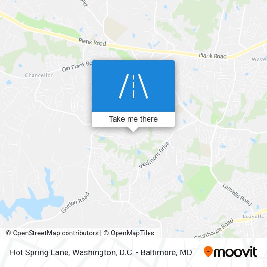 Hot Spring Lane map