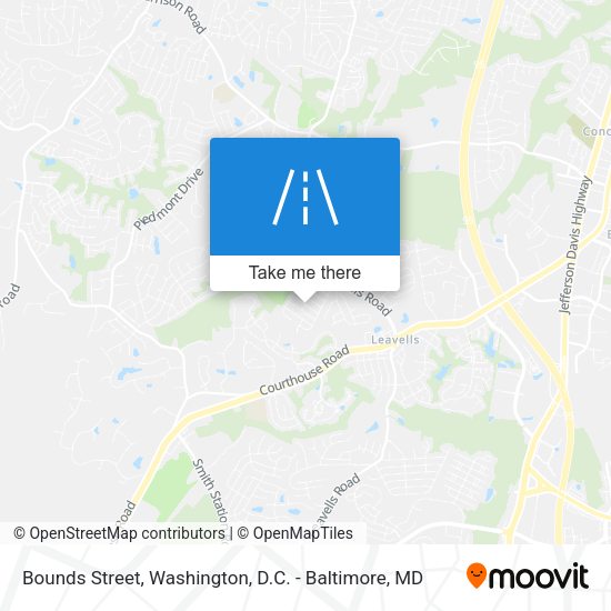 Bounds Street map