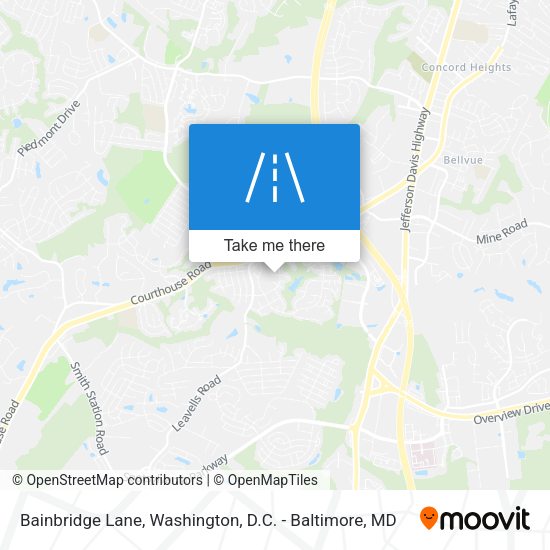 Mapa de Bainbridge Lane