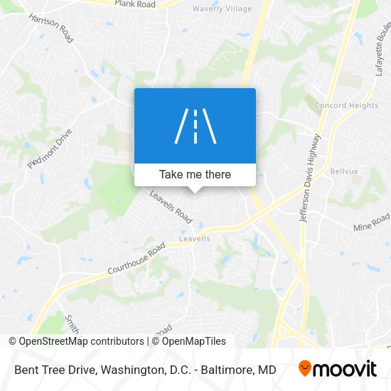 Bent Tree Drive map
