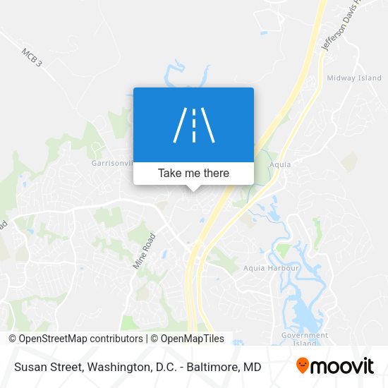 Mapa de Susan Street